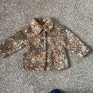 Cheetah print 3T winter jacket
